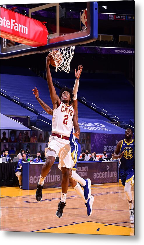 Collin Sexton Metal Print featuring the photograph Cleveland Cavaliers v Golden State Warriors by Noah Graham