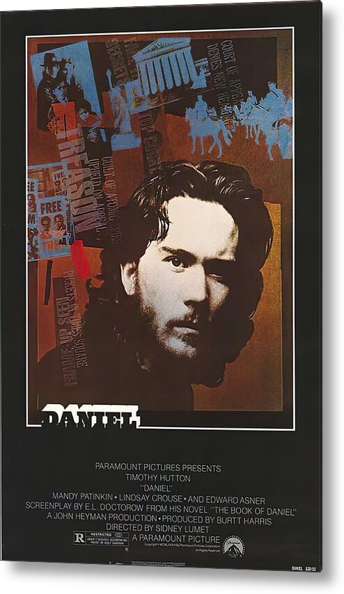 Daniel Metal Print featuring the mixed media ''Daniel'', 1983, movie poster by Stars on Art
