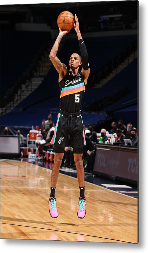 Dejounte Murray Metal Print featuring the photograph Dejounte Murray by David Sherman