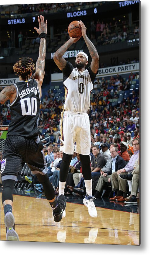 Smoothie King Center Metal Print featuring the photograph Demarcus Cousins by Layne Murdoch Jr.