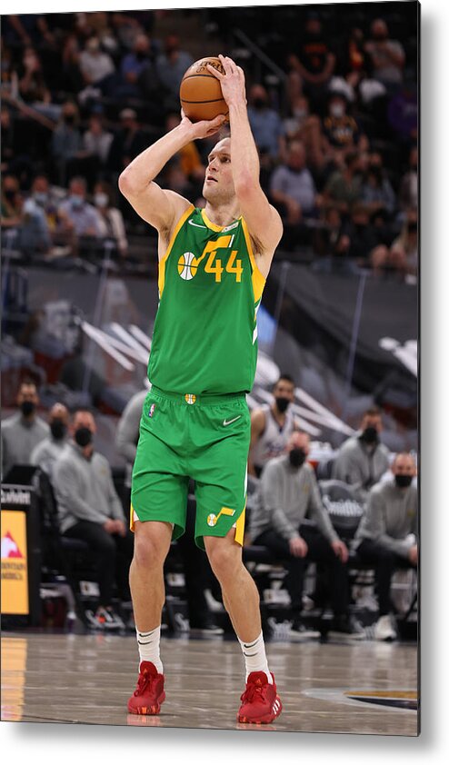 Bojan Bogdanovic Metal Print featuring the photograph Denver Nuggets v Utah Jazz #1 by Melissa Majchrzak