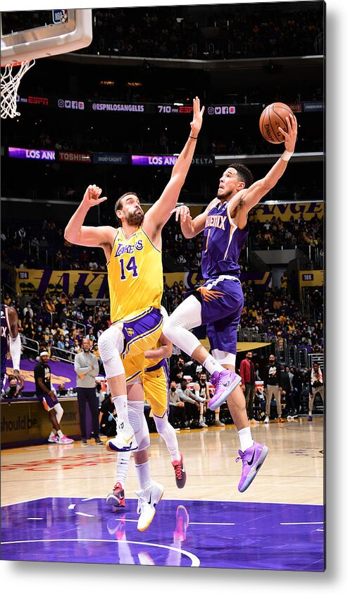 Devin Booker Metal Print featuring the photograph Devin Booker #1 by Adam Pantozzi