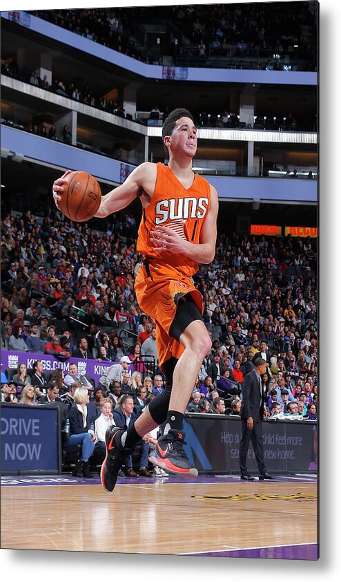 Devin Booker Metal Print featuring the photograph Devin Booker by Rocky Widner