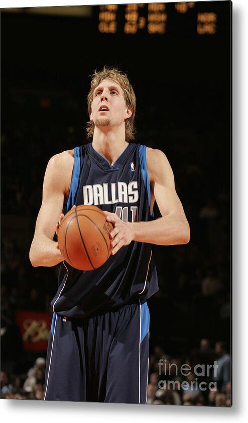 Nba Pro Basketball Metal Print featuring the photograph Dirk Nowitzki #1 by Nathaniel S. Butler