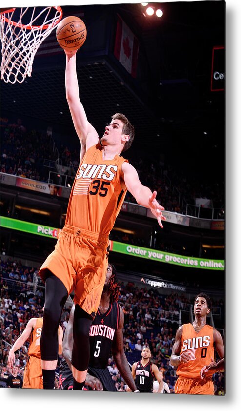 Nba Pro Basketball Metal Print featuring the photograph Dragan Bender by Barry Gossage