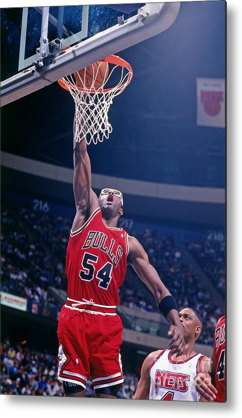 Chicago Bulls Metal Print featuring the photograph Horace Grant #1 by Nathaniel S. Butler
