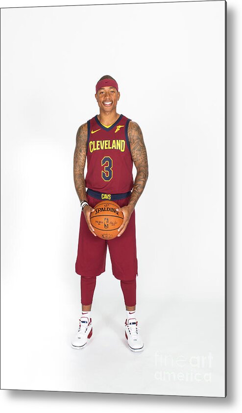 Media Day Metal Print featuring the photograph Isaiah Thomas by Michael J. Lebrecht Ii
