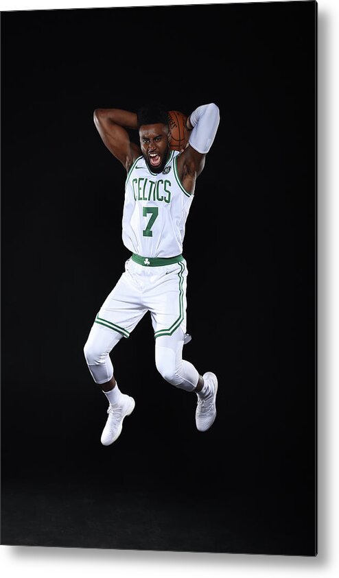 Media Day Metal Print featuring the photograph Jaylen Brown by Brian Babineau