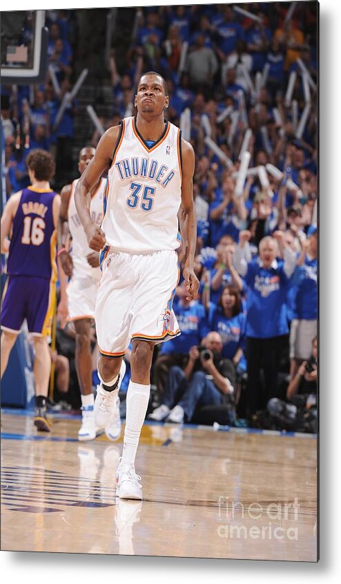 Playoffs Metal Print featuring the photograph Kevin Durant #1 by Andrew D. Bernstein