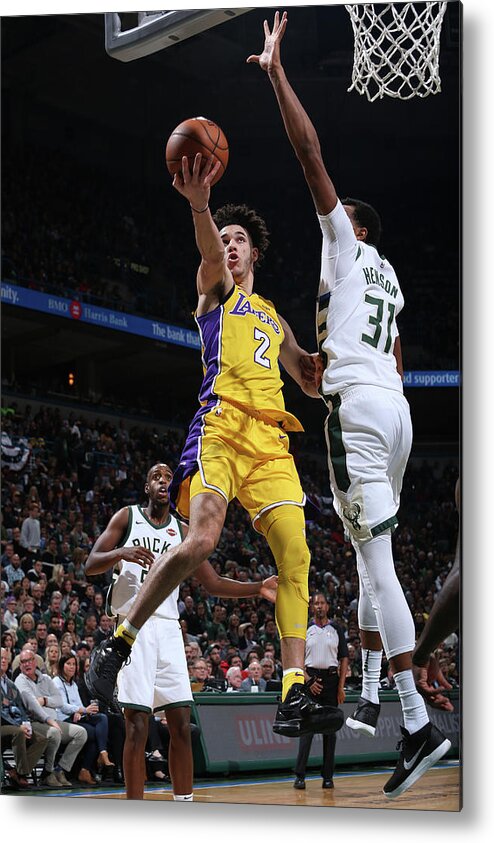 Lonzo Ball Metal Print featuring the photograph Lonzo Ball by Gary Dineen