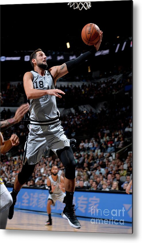 Nba Pro Basketball Metal Print featuring the photograph Marco Belinelli by Mark Sobhani