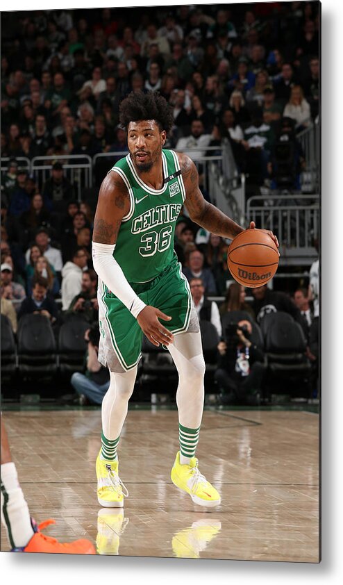 Marcus Smart Metal Print featuring the photograph Marcus Smart by Gary Dineen