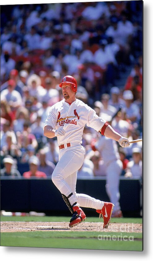 St. Louis Cardinals Metal Print featuring the photograph Mark Mcgwire #1 by Rich Pilling