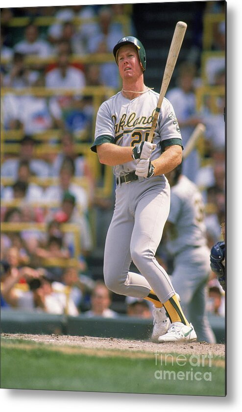 1980-1989 Metal Print featuring the photograph Mark Mcgwire #1 by Ron Vesely