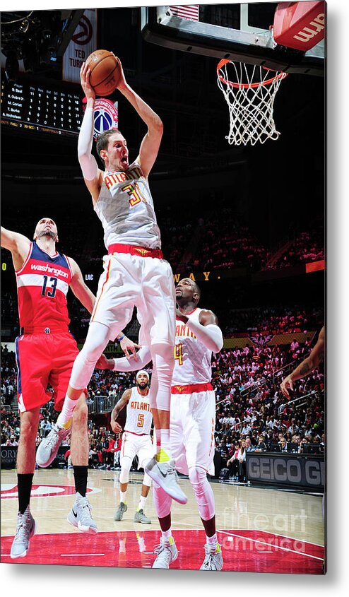 Mike Muscala Metal Print featuring the photograph Mike Muscala by Scott Cunningham