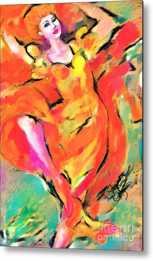 Figurative Art Metal Print featuring the digital art New Dancing Shoes 06 by Stacey Mayer