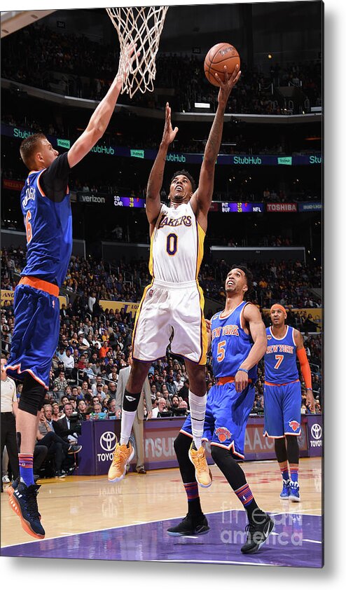 Nick Young Metal Print featuring the photograph Nick Young by Andrew D. Bernstein