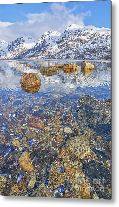 Reflection Metal Print featuring the photograph Norway #1 by Brian Kamprath