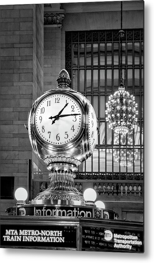 Grand Central Terminal Metal Print featuring the photograph Opal Clock Grand Central Terminal #2 by Susan Candelario
