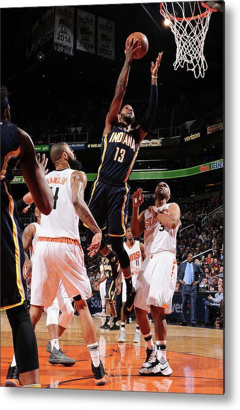 Paul George Metal Print featuring the photograph Paul George #1 by Barry Gossage