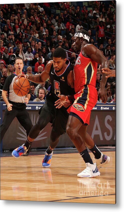 Smoothie King Center Metal Print featuring the photograph Paul George by Layne Murdoch Jr.