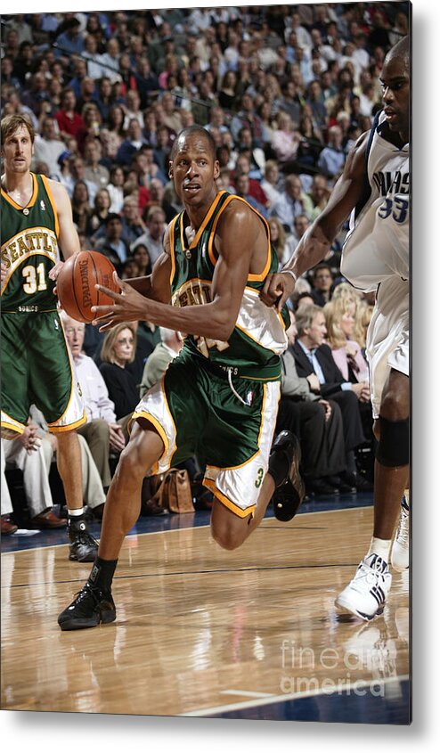 Nba Pro Basketball Metal Print featuring the photograph Ray Allen #1 by Glenn James