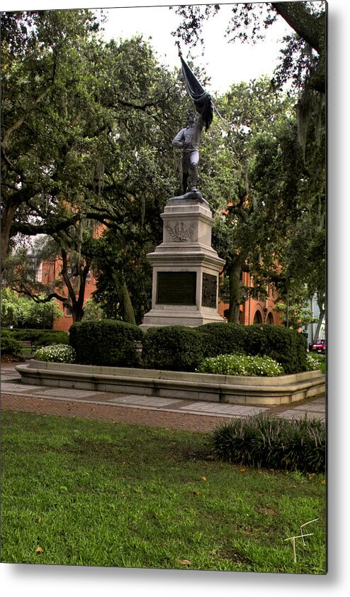 Savannah Metal Print featuring the photograph Sgt. Jasper #1 by Theresa Fairchild