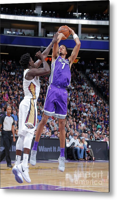 Nba Pro Basketball Metal Print featuring the photograph Skal Labissiere by Rocky Widner