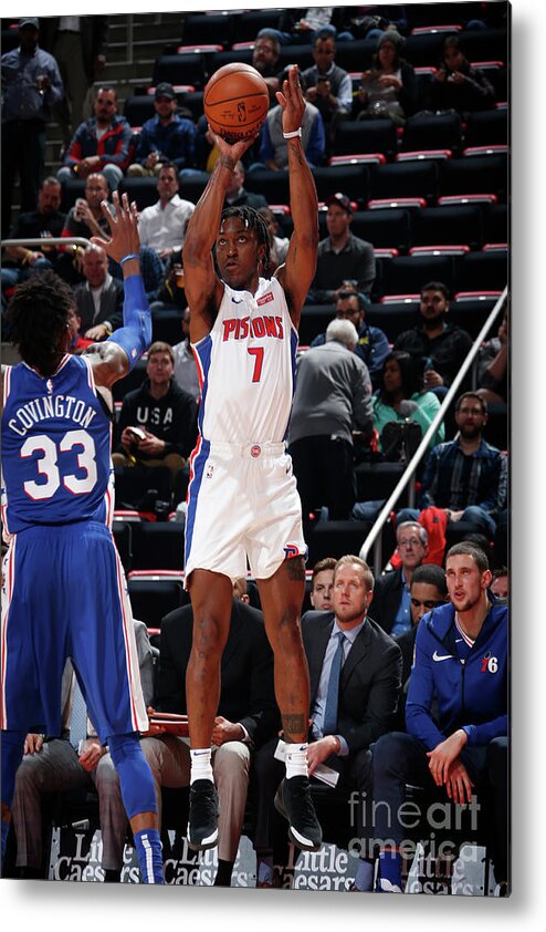 Nba Pro Basketball Metal Print featuring the photograph Stanley Johnson by Brian Sevald