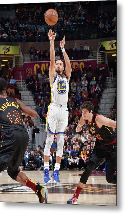 Nba Pro Basketball Metal Print featuring the photograph Stephen Curry by David Liam Kyle