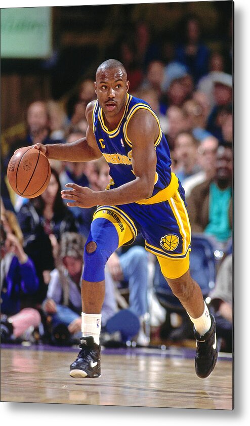 Nba Pro Basketball Metal Print featuring the photograph Tim Hardaway #1 by Andrew D. Bernstein
