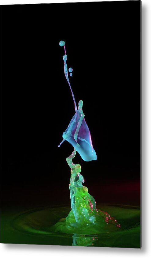 Water Metal Print featuring the photograph Water Sculpture #1 by Deborah Ritch