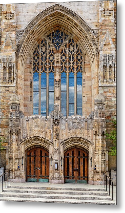 Yale Metal Print featuring the photograph Yale University Sterling Library II by Susan Candelario
