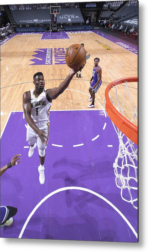 Nba Pro Basketball Metal Print featuring the photograph Zion Williamson by Rocky Widner