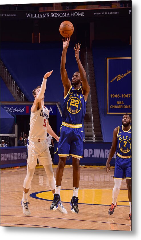 San Francisco Metal Print featuring the photograph Andrew Wiggins by Noah Graham