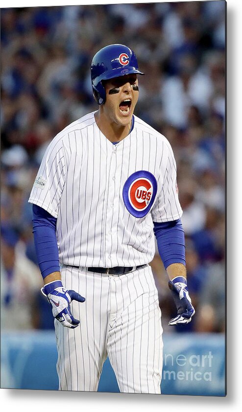 Three Quarter Length Metal Print featuring the photograph Anthony Rizzo by Jonathan Daniel