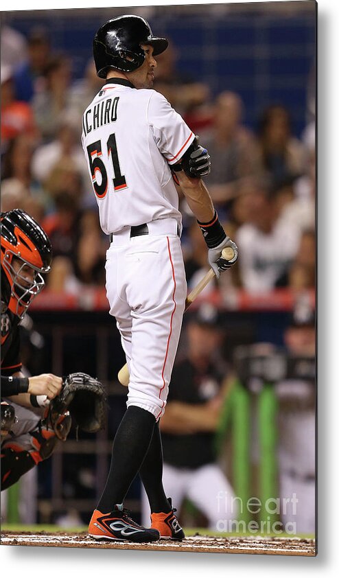 Second Inning Metal Print featuring the photograph Ichiro Suzuki #10 by Rob Foldy