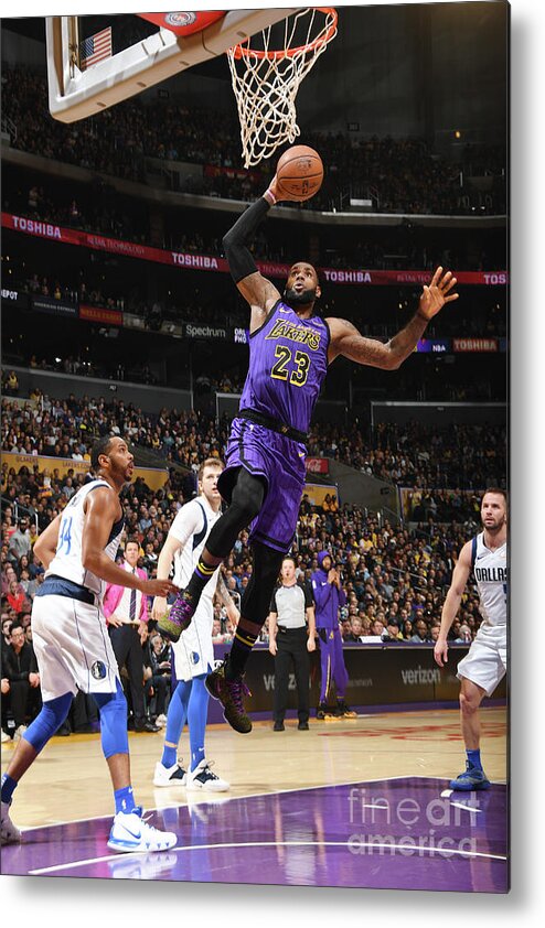 Lebron James Metal Print featuring the photograph Lebron James #10 by Andrew D. Bernstein