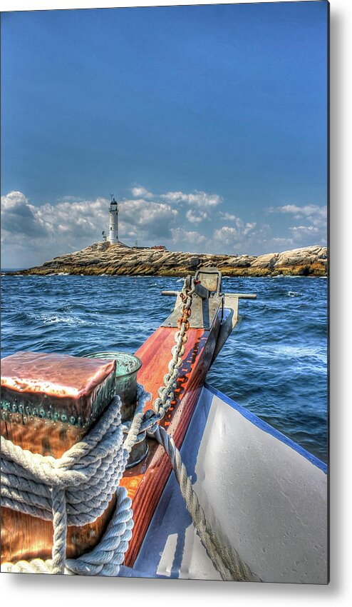 White Island Lighthouse Metal Print featuring the photograph White Island Lighthouse #10 by Deb Bryce