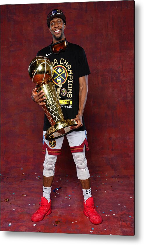 Playoffs Metal Print featuring the photograph 2023 NBA Finals - Denver Nuggets Championship Portraits #11 by Jesse D. Garrabrant