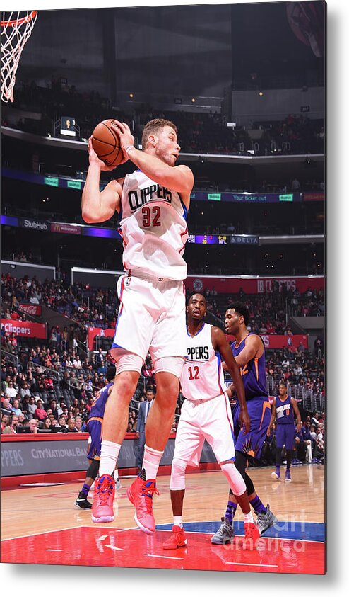 Blake Griffin Metal Print featuring the photograph Blake Griffin #11 by Juan Ocampo