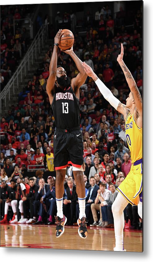 James Harden Metal Print featuring the photograph James Harden by Andrew D. Bernstein