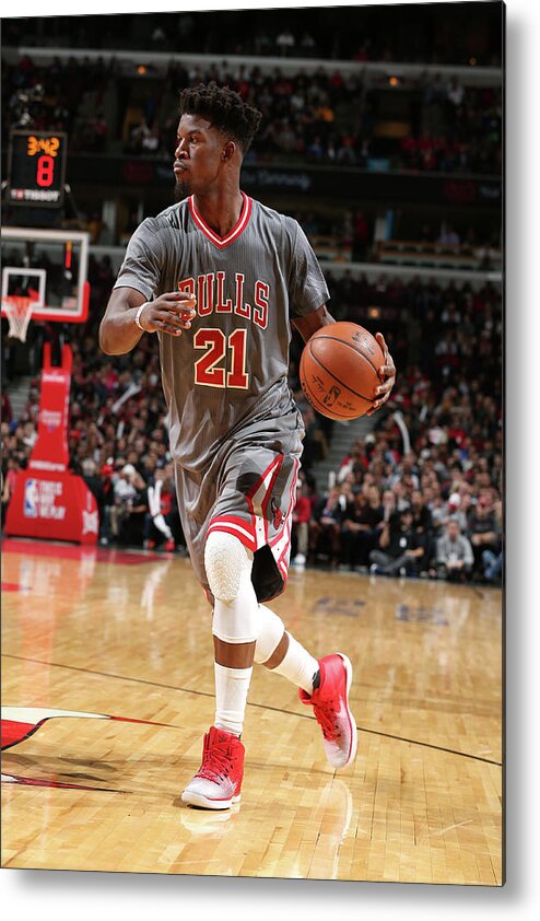 Jimmy Butler Metal Print featuring the photograph Jimmy Butler by David Sherman