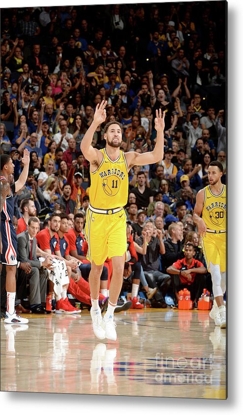 Klay Thompson Metal Print featuring the photograph Klay Thompson by Noah Graham