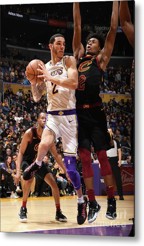 Nba Pro Basketball Metal Print featuring the photograph Lonzo Ball by Andrew D. Bernstein