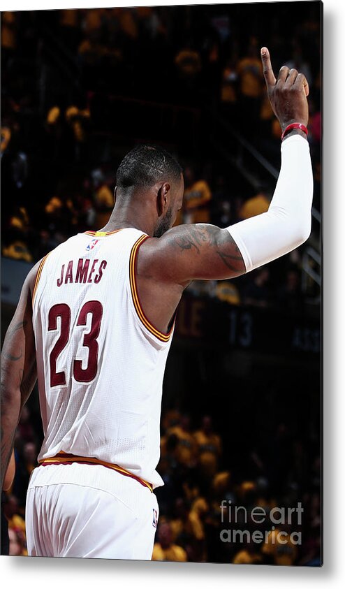 Lebron James Metal Print featuring the photograph Lebron James #113 by Nathaniel S. Butler