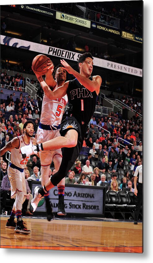 Devin Booker Metal Print featuring the photograph Devin Booker by Barry Gossage