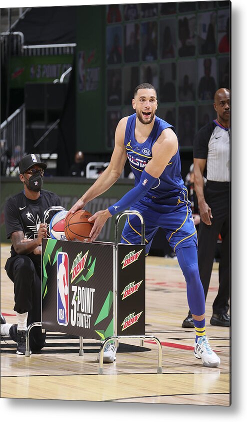 Zach Lavine Metal Print featuring the photograph Zach Lavine by Nathaniel S. Butler