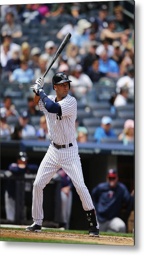 People Metal Print featuring the photograph Derek Jeter #13 by Al Bello