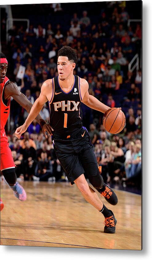 Nba Pro Basketball Metal Print featuring the photograph Devin Booker by Barry Gossage